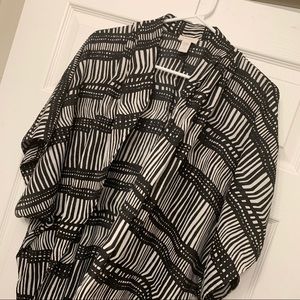 Chico’s black and white wrap